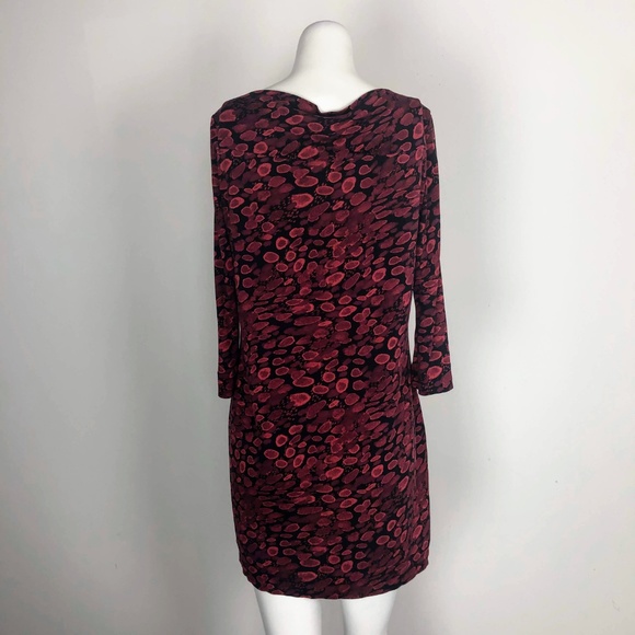 Diane Von Furstenberg Ruri Silk Shift Dress Red - Picture 5 of 7